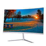 DASKA 23.8 inch Game Competition Curved Widescreen IPS/Led 24" Gaming Monitor 75Hz HDMI/VGA input White/Red Monitor