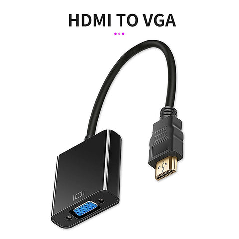 VGA Adapter Compatible with HDMI Digital to Analog Converter Video Cable HDMI-Compatible for Xbox PS3 PC Laptop HDTV Projector