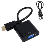 VGA Adapter Compatible with HDMI Digital to Analog Converter Video Cable HDMI-Compatible for Xbox PS3 PC Laptop HDTV Projector