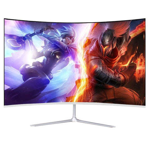 IPS 32 Inch LCD Curved Screen Monitor Gamer 1920×1080p HD Gaming Display Monitor for Desktop HDMI-compatible Monitor PC 24“