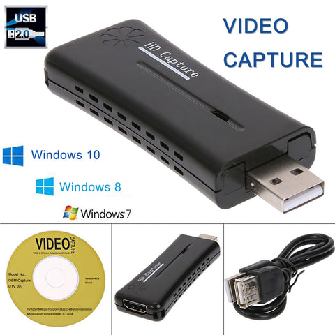 Portable HD USB 2.0 Port HDMI Monitor Video Capture Card for Computer MPEG4 / MPEG2 / MPEG1 Video