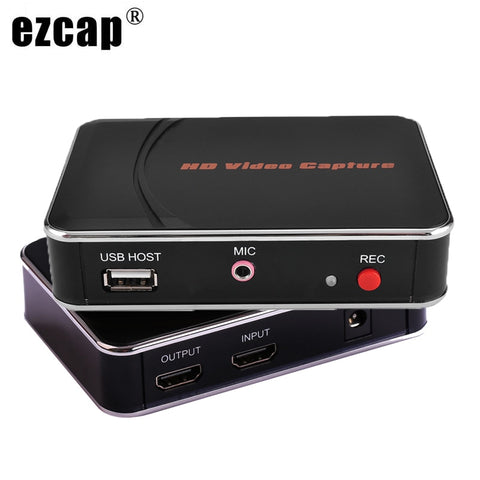 Ezcap 280HB HD Game Capture Card Video Capture 1080P 30fps Video Recorder for Xbox One PS4 PS5 Switch To TV Monitor,w/ Mic Input